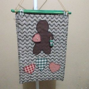 Country Gingerbread Boy Wall Hanging